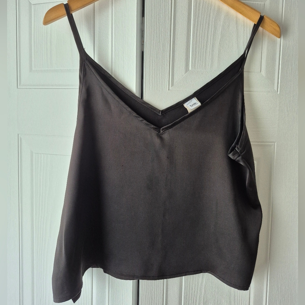 Silk Black Cami Top